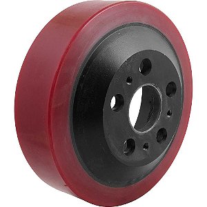 Roda dianteira de tração 250mm x 70mm de PU para CDE e EEV VONDER