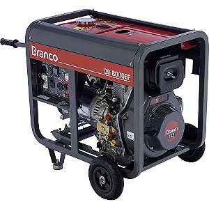 Gerador a diesel 7.500W 127V/220V BD-8000 EF BRANCO