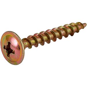 Parafuso madeira chipboard cabeça flangeada fenda cruzada/phillips 3,5mm x 25mm caixa com 500 peças VONDER