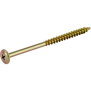 Parafuso madeira chipboard cabeça flangeada fenda cruzada/phillips 6,0mm x 100mm caixa com 1.200 peças VONDER