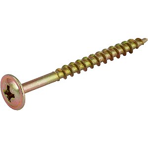 Parafuso madeira chipboard cabeça flangeada fenda cruzada/phillips 3,5mm x 40mm caixa com 500 peças VONDER