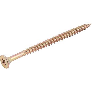 Parafuso madeira chipboard cabeça chata fenda cruzada/phillips 5,0mm x 75,0mm caixa com 500 peças VONDER