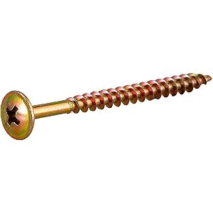 Parafuso madeira chipboard cabeça flangeada fenda cruzada/phillips 4,0mm x 50mm caixa com 500 peças VONDER