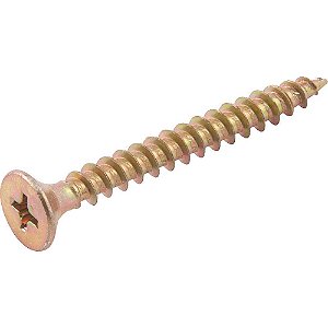 Parafuso madeira chipboard cabeça chata fenda cruzada/phillips 5,0mm x 45,0mm caixa com 200 peças VONDER