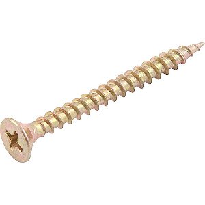 Parafuso madeira chipboard cabeça chata fenda cruzada/phillips 4,0mm x 40,0mm caixa com 500 peças VONDER
