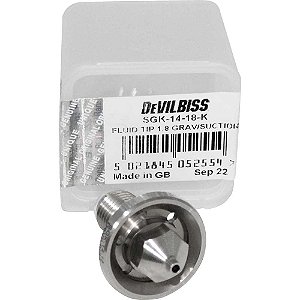 Bico de fluído para pistola de pintura FLG e SGK por sucção 1,8mm SGK-0014-18 DEVILBISS
