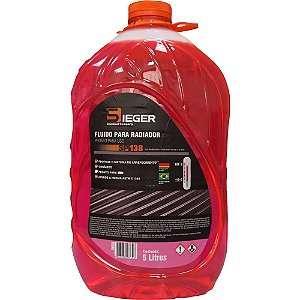 Fluído para radiador orgânico rosa 5 litros SP138 SIEGER