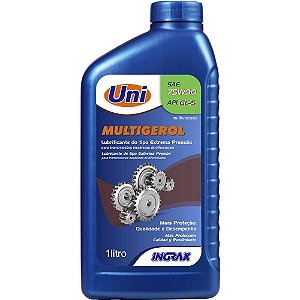 Óleo lubrificante multigerol Uni SAE 75W90 1 litro INGRAX