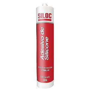 Borracha de silicone acética vermelha 280ml 605008N SILOC