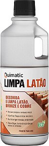Limpa latão 1 litro desoxida e limpa superfícies de cobre latão e bronze CF2 QUIMATIC