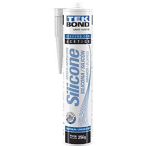 Borracha de silicone acético branco 256g TEKBOND