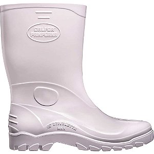 Bota PVC com forro cano médio 44/45 branca STIVALETTO MAX STMB 515 CALFOR