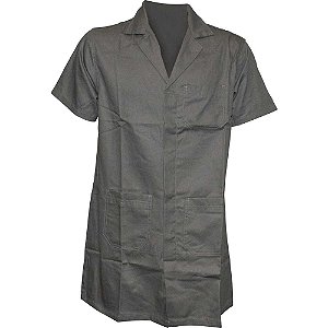 Guarda-pó 7/8 brim cinza manga curtam Santanense Unileve WICO
