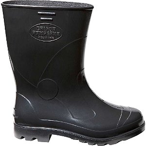 Bota de PVC preta cano médio com forro 45 CCPP2 501-45 CALFOR