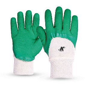 Luva algodão palma latex verde punho malham - 8 CONFORTEX PLUS 02.02.2.2 KALIPSO