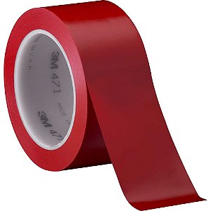 Fita adesiva para demarcação solo 100mm x 30m vermelha H0000151961 471 3M
