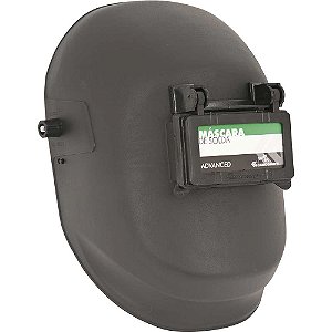Máscara para solda com carneira catraca e visor articulado CARBOGRAFITE