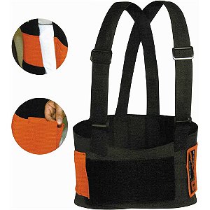 Cinta ergonômica para proteção lombar refletiva tamanho XG VIC42110 VICSA