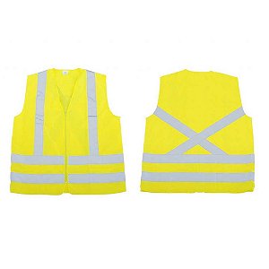 Colete sinal. sem bolso refletivo verde fluorescente Tamanho G TIPO "INTEIRO" VIC71260 VICSA