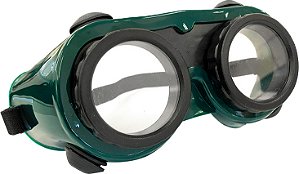 Óculos para soldador oxicombustivel com lente incolor com elastico CARBOGRAFITE