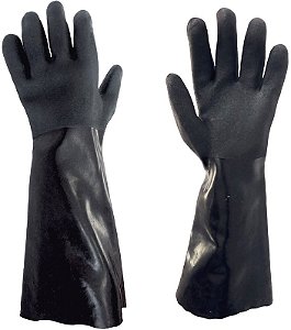 Luva Petroniti de PVC Tamanho G preta DA-12214D DANNY