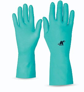 Luva Nitrílica Com Forro tamanho XG Verde KA-10 KALIPSO