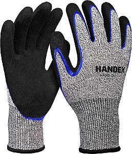 Luva resistente a corte tamanho 9 (G) em polietileno/elastano/fibra de vidro/borracha nitrílica Hand Oil Cut HX013 HANDEX