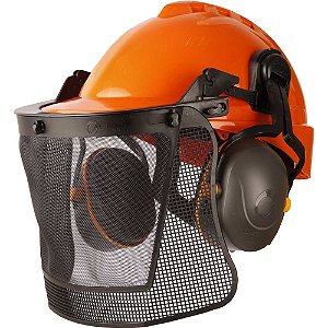 Capacete com proteção facial e abafador de ruído 902461 LIBUS