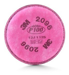Filtro 2096 para respiradores série 6000/6800/7500 para gases ácidos baixas concentrações fumos metálicos HB004237697 3M