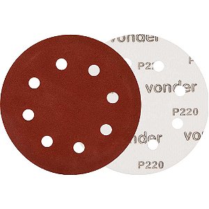 Disco de lixa com costado em pluma 180mm grão 220 para a lixadeira LPV 750 VONDER
