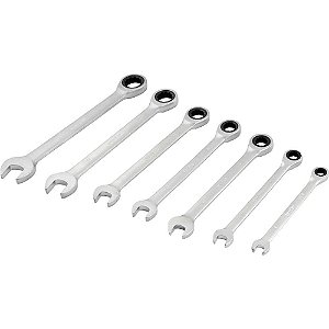 Jogo de chaves combinadas com catraca 8,0mm a 19,0mm com 7 peças VONDER