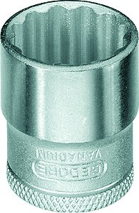 Soquete estriado com encaixe de 3/8" 11mm Unit Drive D30 GEDORE