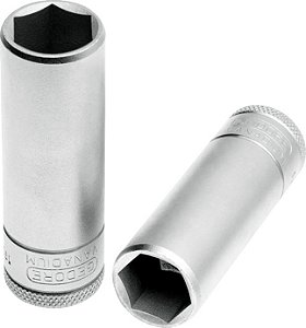 Soquete sextavado longo com encaixe de 1/2" 15mm 19L GEDORE