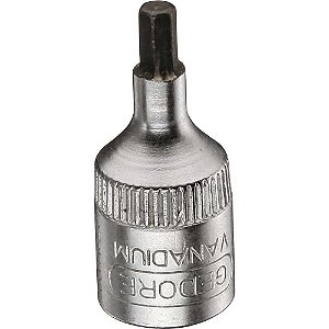 Soquete hexagonal 6,0mm encaixe de 1/4" IN20 GEDORE
