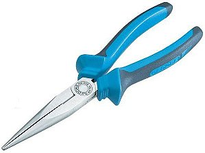 Alicate reto de bico meia-cana 8" (200 mm) tipo telefone cabo isolado 1.000V 8132 JC 1000V 029.886 GEDORE