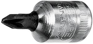 Soquete phillips com encaixe de 1/4" PH02 013920 GEDORE