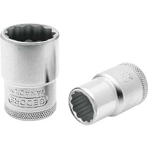 Soquete estriado com encaixe de 1/2" 5/16" GEDORE