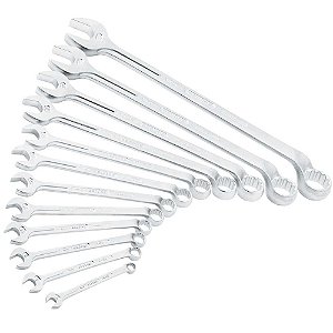 Jogo de chaves combinadas 10mm a 32mm aço cromo vanádio 12 peças GEDORE