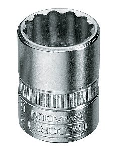 Soquete estriado com encaixe de 1/4" 5/16" GEDORE