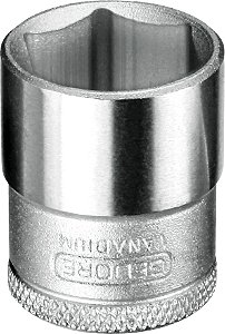 Soquete sextavado com encaixe de 3/8" 14mm 014.009 GEDORE