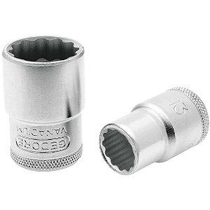 Soquete estriado com encaixe de 1/2" 8mm GEDORE