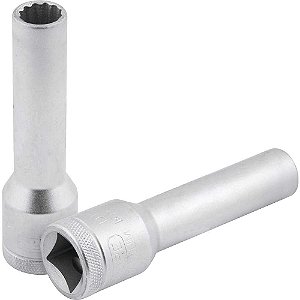 Soquete estriado longo 10mm com encaixe de 1/2" 015705 GEDORE