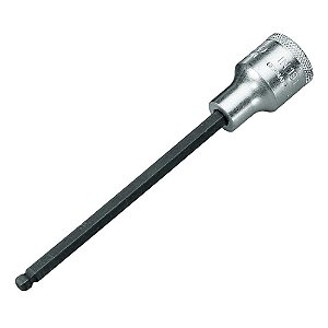 Soquete hexagonal (allen) longo 6mm encaixe 1/2" com ponta abaulada IN19LK 016.205 GEDORE