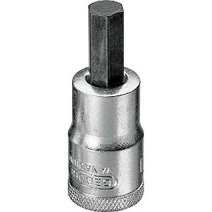 Soquete hexagonal 19,0mm encaixe de 1/2" IN19 GEDORE