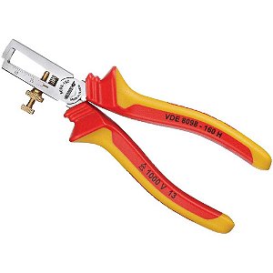 Alicate desencapador de fios 6.1/2" 0,8 mm² a 6,0 mm² VDE 8098 160-H 091.892 GEDORE