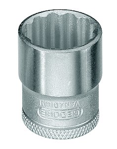 Soquete estriado com encaixe de 3/8" 17mm Unit Drive D30 GEDORE