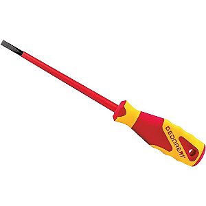 Chave de fenda 3mm x 100mm com haste isolada VDE 2170-3 091.890 GEDORE