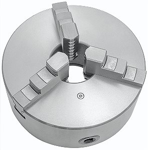 Placa mecânica para torno 6" autocentrante ferro fundido 3 castanhas fixação traseira K11-160 00189 BTFIXO