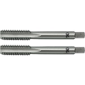 Macho manual de aço rápido M16 x 2mm rosca esquerda MB jogo com 2 peças OSG