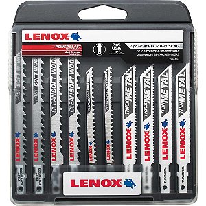 Jogo de lâminas para serra tico-tico com 10 peças com estojo 1994458 LENOX